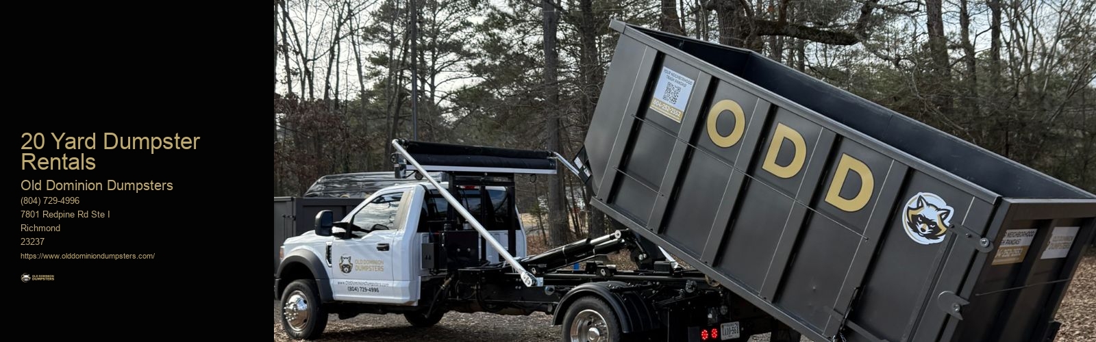 20 Yard Dumpster Rentals