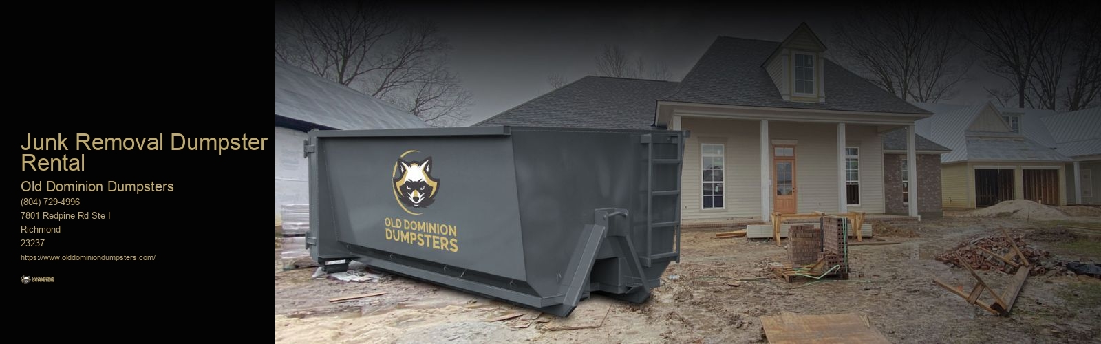 Junk Removal Dumpster Rental
